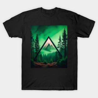 Mystical Mountain Triangle T-Shirt